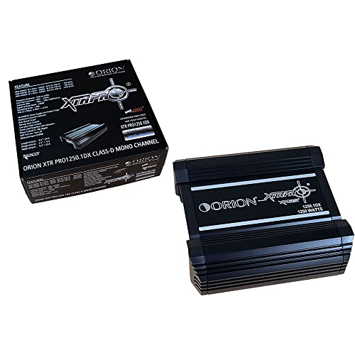 Orion XTR PRO 1250.1DX Amplifier Serie Class D-Mono Channel 1250 Watts RMS 1 Ohm W/X-Over, 100% Made in Korea car Audio amp