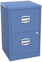 Bisley Home Filer A4 672x413x400mm Metal Filing Cabinet - Blue