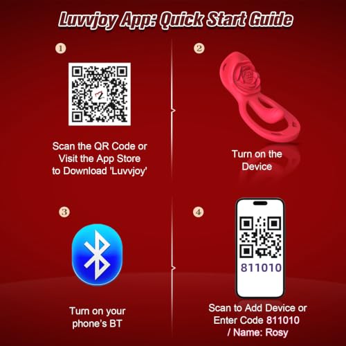 Image of Finger Vibrator with Rose Adult Tool for Women, Mini Wearable Vibrator