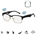 Produktbild ZHLAMPS Bluetooth Sonnenbrille Herren Damen 5.0 Bluetooth Brille Anti-Müdigkeit, Anti-Blaulicht, UV-Schutz austauschbare 3 Brillenbeine,für Musik,Telefonanruf,Fahren,Fitness,Schwarz