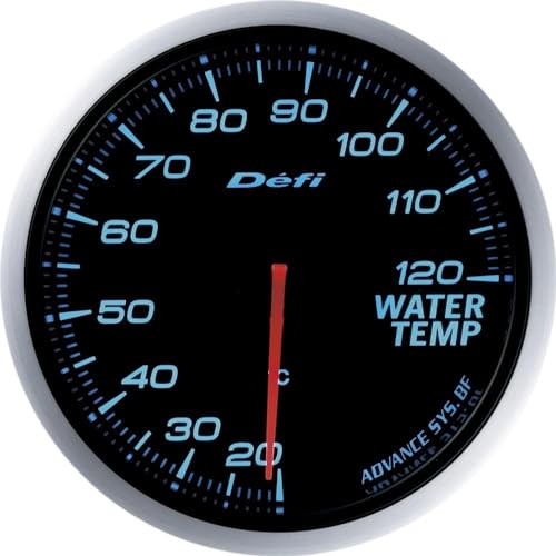 Defi DF10503 ADVANCE BF 60mm Water Temperature Gauge – Blue, 20–120°C