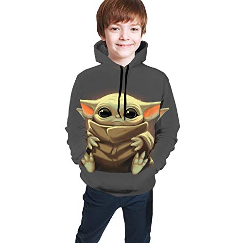 Jegplic Cute Baby Boys Girls Hoodie Unisex 3D Print Pullover Hooded Sweatshirt for Kids (3,14-16Y)