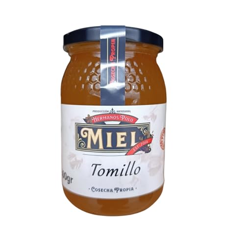 Miel de Tomillo - Natural, Cruda, Artesanal-Directamente del Apicultor-Recolectada en Teruel, Aragón, España. (500 gr)
