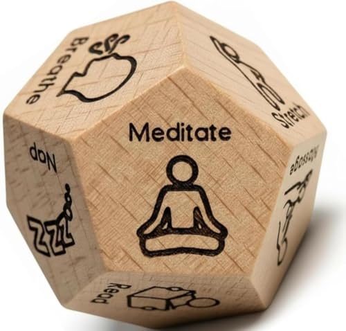 12-Sided Self-Care Decision Dice, Gifts for Him Her Men Women Boyfriend Girlfriend Husband Wife, Anniversary Birthday Wedding Holiday Gag Gift -...