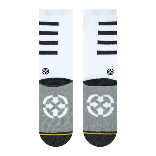 MERGE4 Performance White Unisex Medium Crew Socks2
