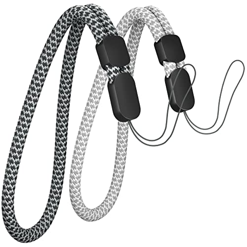Avorast Hand Wrist Strap Lanyard, 2 Pack Carbon Fiber Phone Lanyards Einstellbare Lanyard für GoPro, Kamera, Telefon Fall, Schlüssel, Schlüsselbund, USB Flash Drive, Taschenlampe, gemischt