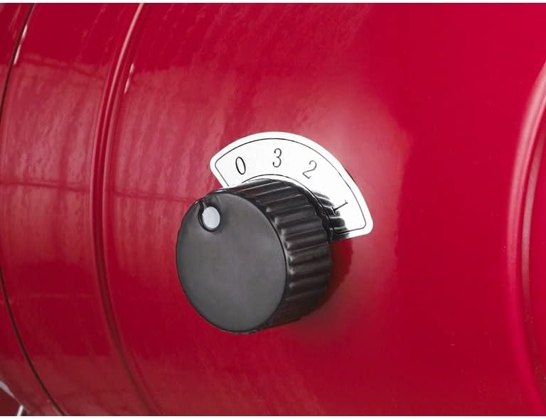 Close-up of the fan's speed control knob.