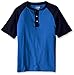 The Children's Place Big Boys Raglan Henley, Happy Blue, X-Small/4