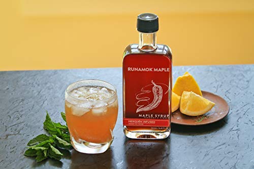 Runamok Maple Merquen Infused Maple Syrup - Authentic & Real Vermont Maple Syrup | Chilli Infused | Great Spice For Any Meal, Vinaigrettes, Chicken & Waffles | 8.45 Fl Oz (250Ml) #TOP5