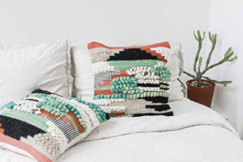 Casa Boho Throw Pillow Cover Boho Pillows Decorative Throw Pillows For Bed Chunky Knit Pillow Cover Bohemian Throw Pillow Case Wool 18X18 #TOP2