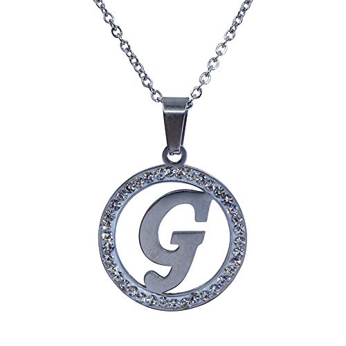 Sincerelyforyou - Collar con colgante de letras mayúsculas de acero inoxidable Cover