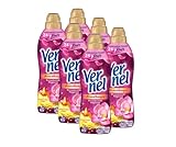 Vernel Aromatherapie Bezaubernde Magnolie Weichspüler, 192 (6 x 32) Waschladungen, langanhaltender Wäscheduft mit ätherischen Ölen für 24/7 Frische, recycelbare Flasche