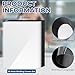 VOKOY 60 Pack 8.5x11 Inches Binding Covers and Backs Set, Letter Size Quality Un-Punched Report Covers, 30 Pcs 10mil Clear Binding Covers 30 Pcs 12mil Black Plastic Covers for Home Office School