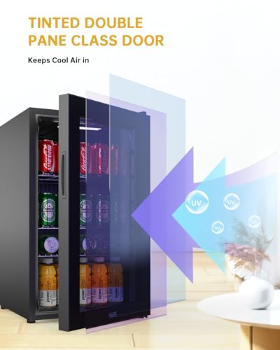 Miniatura 5 de Wie Nevera Pequeña, Frigorificos Pequeños, 63l Nevera Pequeña Electrica, Configuraciones De Temperatura Personalizables, Funcionamiento Silencioso, Estantes Extraíbles, Adecuado Para El Hogar, Bar