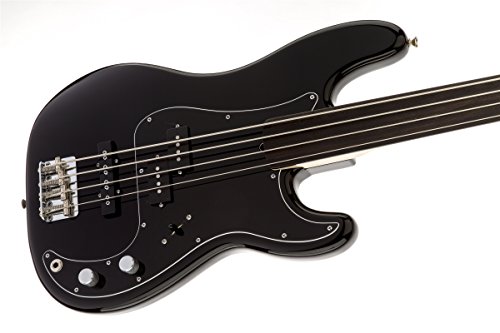 Fender Tony Franklin Precision Bass, Black, Fretless, Ebony Fingerboard #TOP3