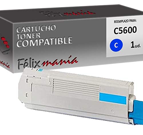 Toner Cyan Compatible para Oki C5600 C TO571