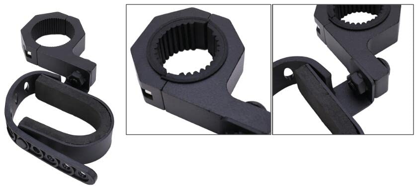 Gun Holder Mount Bar For UTV ATV SXS Universal Bracket Dual Tool Hooks Rack