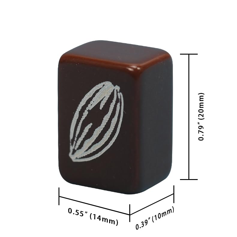 Mini Mahjong Chino Chocolate 144 Piezas con Estuche miniatura 5