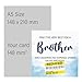 Birthday Card for Brother, Funny Brother Birthday Card, Reduced Sticker, Humorous Card, Only The Very Best for my Brother on his Birthday, Birthday Card for Men, 148mm
