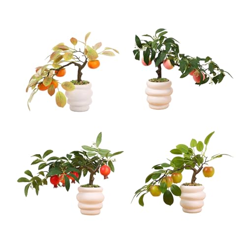Bonsaï d'arbre fruitier réaliste pour décoration salon - 7
