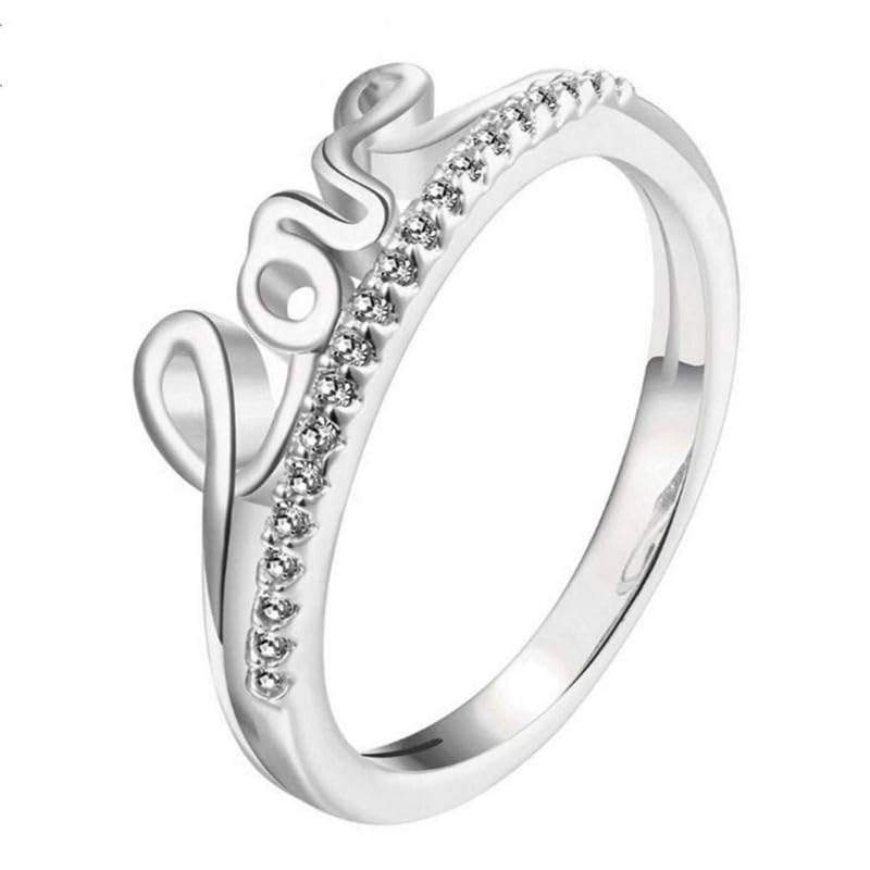 mahi Valentine Gift Proposal Love Engraved Adjustable Finger Ring with Crystal for Women (FR1103200R)-picture-13