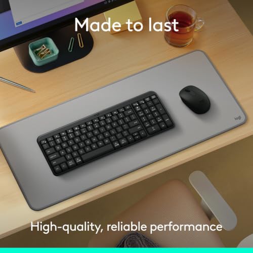 Image of Logitech K250 Bluetooth Keyboard with Numpad, Easy Connectivity, Compact Wireless Keyboard Made with Recycled Plastic, Spill-Resistant, Comfortable Keys - Windows /MacOS - Graphite