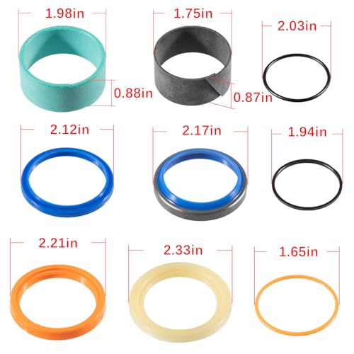 Image of Whole Machine Hydraulic Cylinder Seal Kit Replacement for Backhoe 310E Rebuild Repair Seals Kit Replaces AH212091 AH210484 AH147868 AH149813 AH149814 AH212585