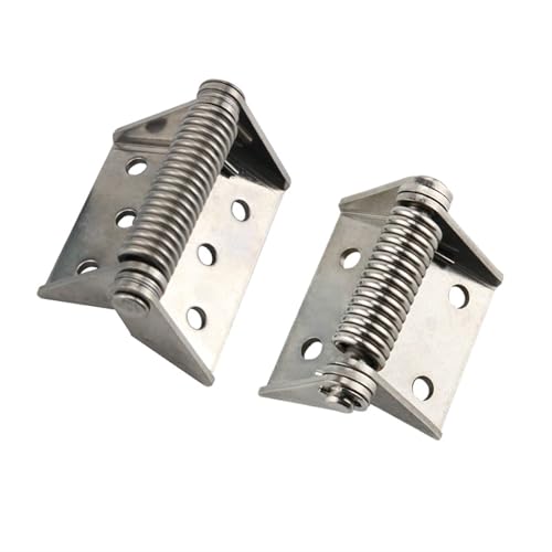 Self Closing Return Spring Large Load Bearing Iron Hinge Large Industrial Machinery and Equipment Hinge 1Pcs(Small Size)