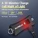 klarus Mi2 Mini LED Keychain Flashlights, Super Lightweight & Small Rechargeable 40 Lumens EDC Flash Light with Built-in Battery and USB Cable(Orange)