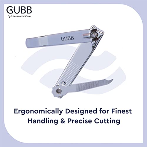 GUBB Toe Nail Clipper For Men & Women | Stainless Steel Nail Cutter - Smooth Curvy Edges to Fit in The Natural Curves of Your Nails - Rust Resistant, Sharp Blades, Durable & Sturdy - Image 3