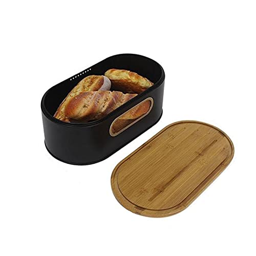 DUMRALBQE Caja de Pan Cajas de pan vintage Ban Caja almacenamiento for el hogar Almacenamiento Para Almacenar y Mantener Fresco