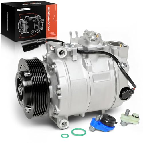 A-Premium Air Conditioner AC Compressor with Clutch Compatible with Audi A4/A4 Quattro 1.8L 3.0L 2002, A6/A6 Quattro 3.0L 2002-2004