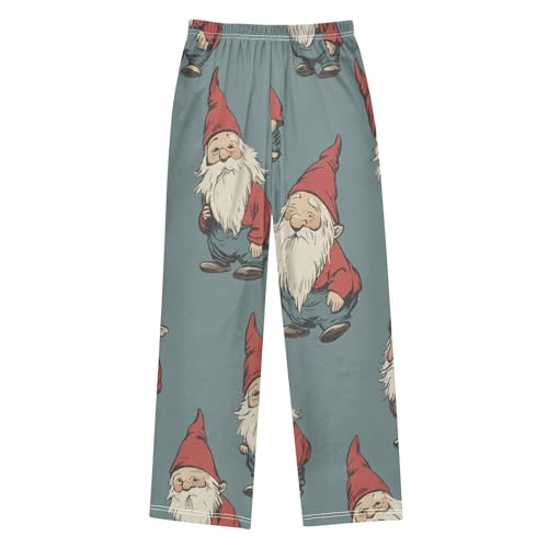 Gnome Boys Long Pants Soft Trousers Elastic Waist Kids Lounge Bottoms with Pockets S-XL2