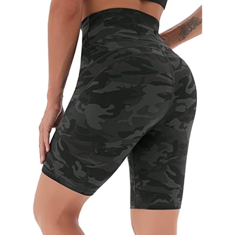 JOYSPELS Womens High Waisted Gym Shorts Cover