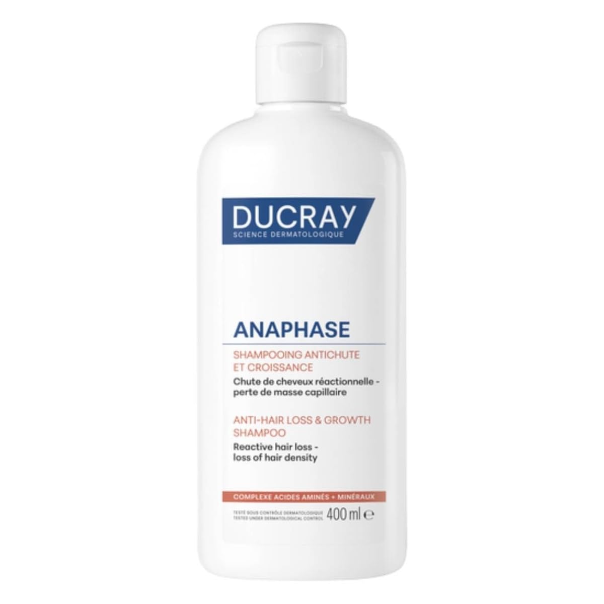 Ducray Anaphase Reactive - Shampoo anticaduta e per la crescita dei capelli, 400 ml