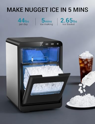 Countertop Nugget Ice Maker, 44 lb/Day, Under 45 dB - Image 3