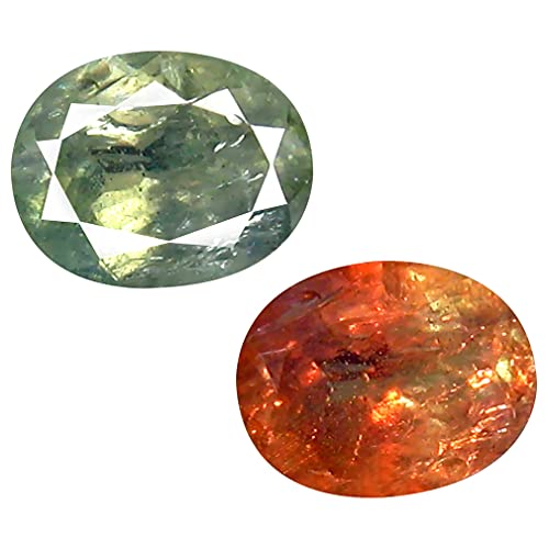 0.67 Ct Oval Shape (6 X 5 Mm) Unheated And Untreated From Green To Purplish Red Color Change Alexandrite Genuine Loose Gemstone #TOP20