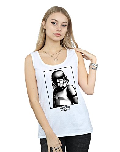 Star Wars Women's Imperial Troops Vest White Large