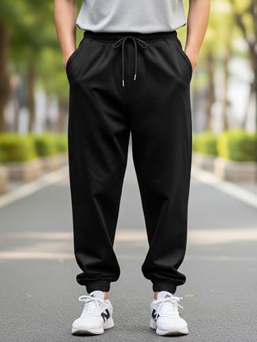 Image of XENOVAURBAN Joggers for Men | Casual wear 100% Combed Cotton Joggers | Unisex fit with Back and Side Pockets