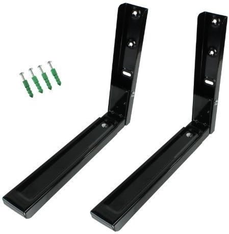 First4Spares Universal Microwave Extendable Wall Mount Brackets 310Mm - 480Mm Black
