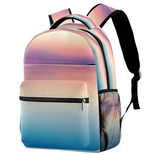 Sac à dos d'école grand volume 40cm avec bretelles ergonomiques mer