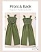 Girls Jumpsuit Kids Fashion Ruffle Sleeveless Wide Leg Belted One-Piece Romper Smocked Summer Outfits with Pockets Green Preppy Girl Clothes Size 5 6