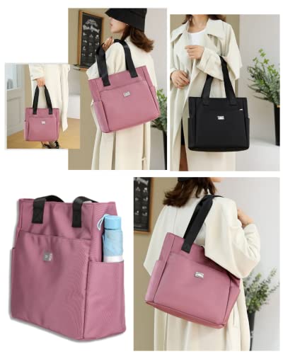 Bigbic Lightweight Waterproof Nylon Shoulder Bag, Large Capacity Tote Bag HandBag for Work Travel2