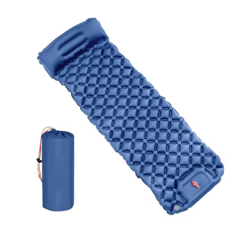 Matelas de camping gonflable avec coussin ergonomique ultra léger