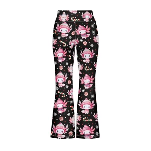 Image of Girls Flare Leggings Cute Bell Bottoms for Teen Girls Wide Leg Sweatpants for 5-14 T
