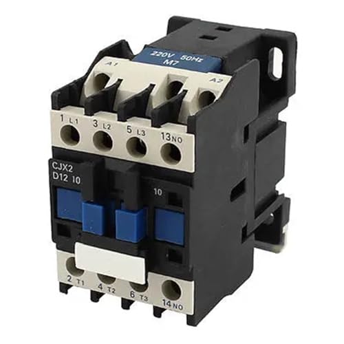 Contacteur de puissance CJX2-1210 rail DIN 35mm pour moteur triphasé AC 220V
