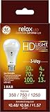 GE Lighting Relax LED HD 16-watt (100-watt Replacement), 1250-Lumen 3-Way Light Bulb with Medium Base, Soft White, 1-Pack