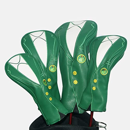 Conjunto de Capas para Cabeça de Golfe Com 4 Unidades de Clube de Madeira à Prova D'água Acessórios