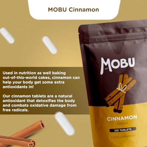 Cinnamon 3000mg 120 Tablets – Blood Sugar Control Weight Management – Anti-Inflammatory – Vegan – MOBU UK - Image 5