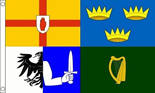 Flagtex Four Provinces of Ireland Flag 8ft x 5ft Extra Large Flag 240cm x 150cm, Multicolour